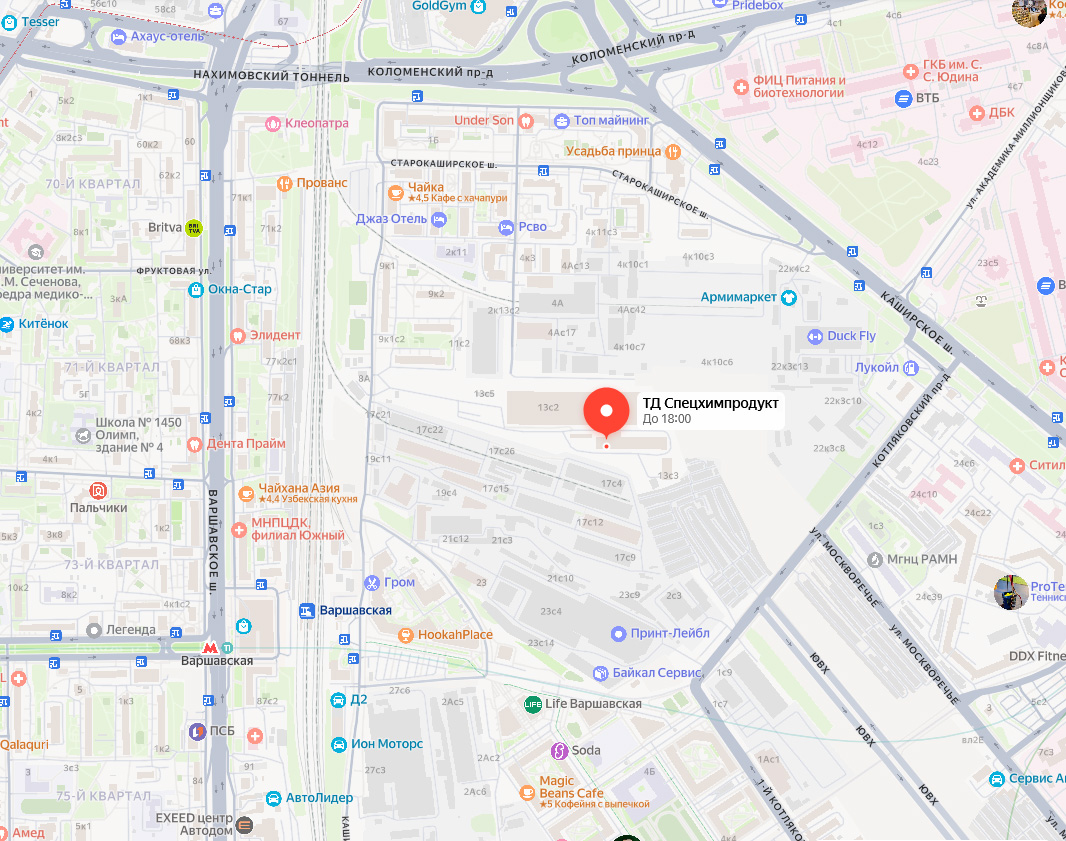 Маркер компании на карте